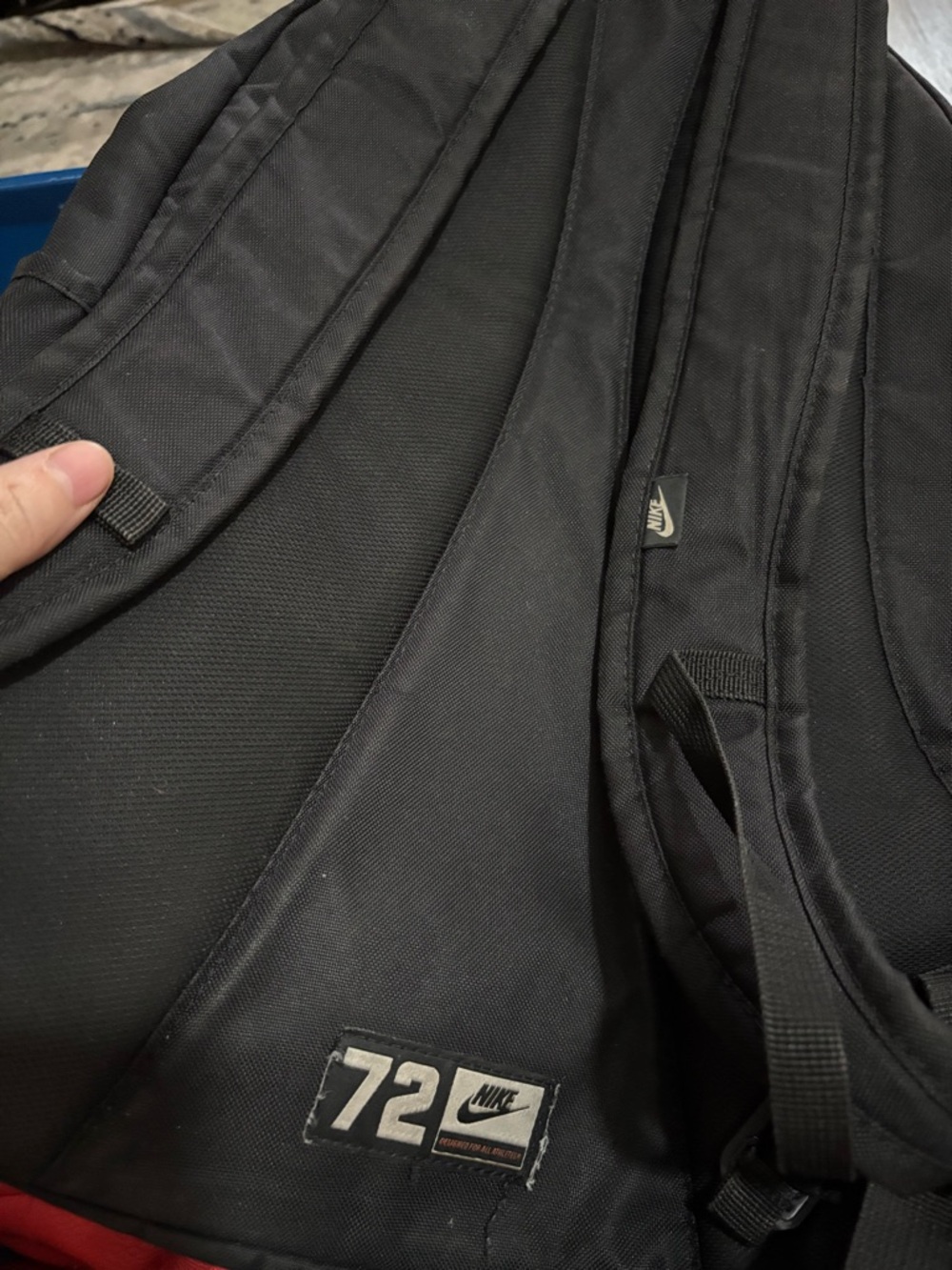 Nike Black Backpack with White Swoosh Graphic - Men's - Picture 4 of 5